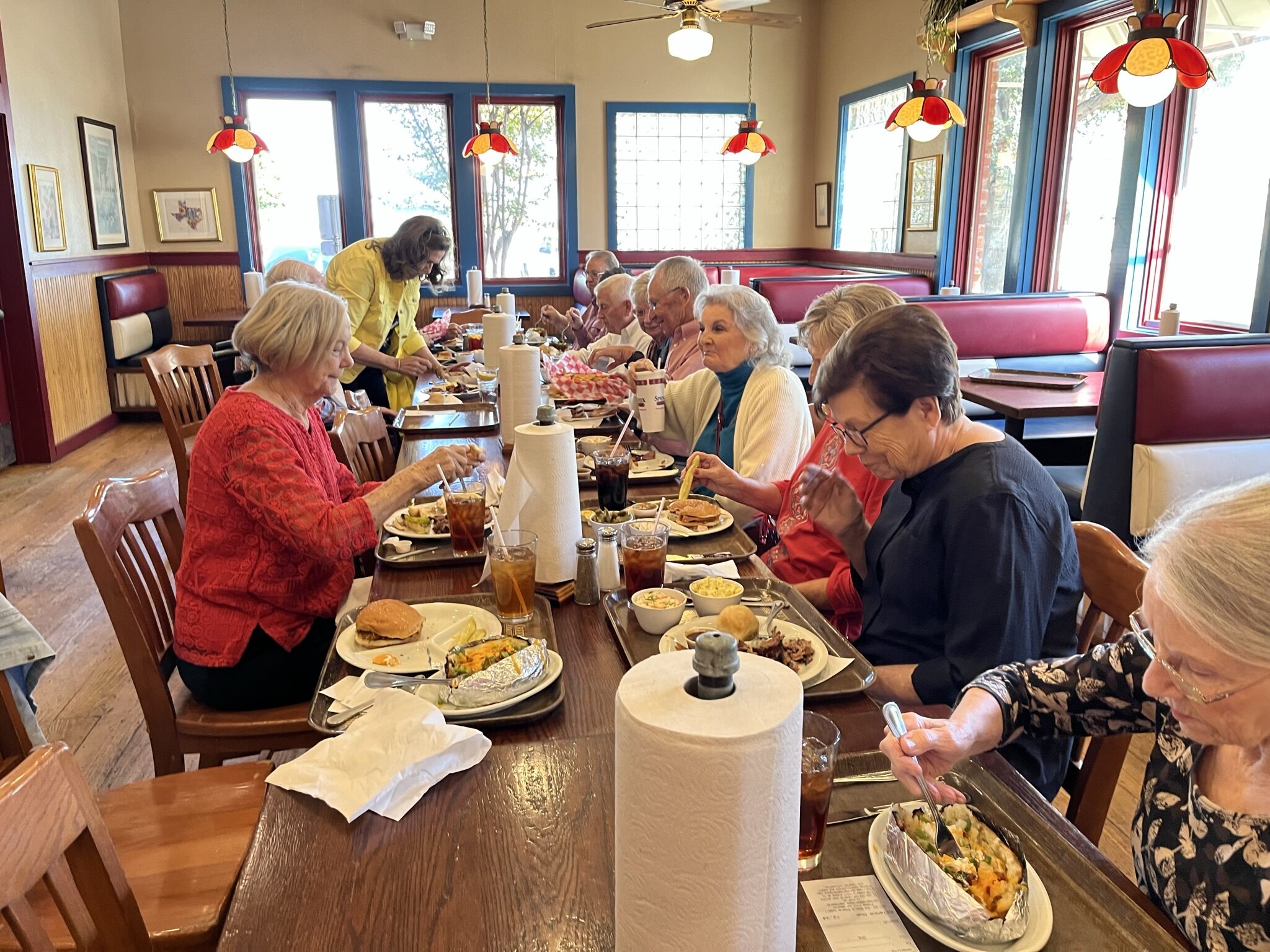 The food was good and no one went away hungry.
